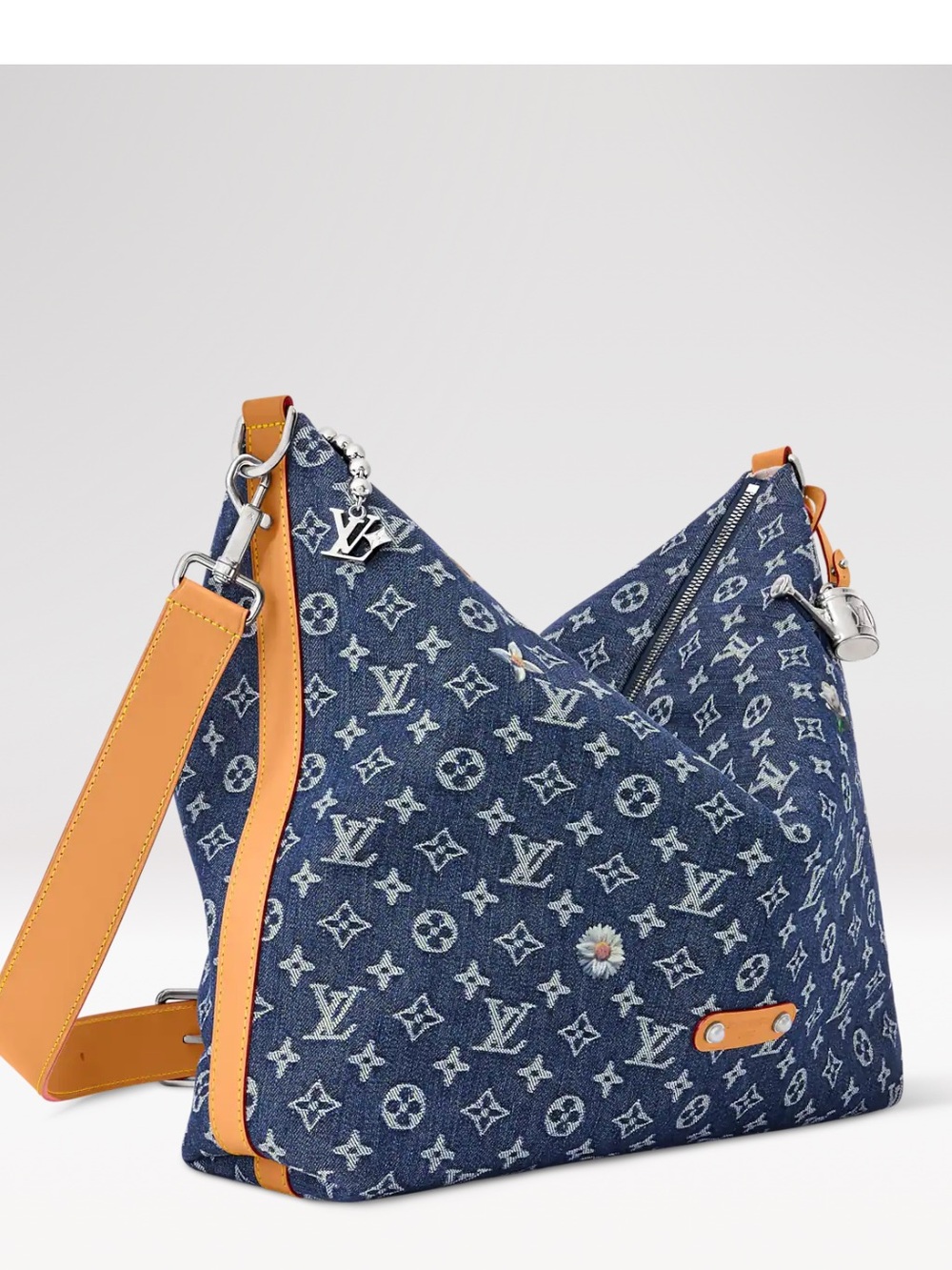 Limited Edition Vagabond Hobo Denim Flowers - Picture 4 of 11